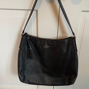 Kate Spade Leather Shoulder Bag in Black
